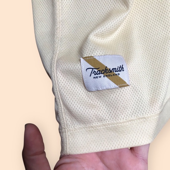 Tracksmith MENS Yellow Boston Short Sleeve T-shirt Running Jersey Performance M - Picture 4 of 13